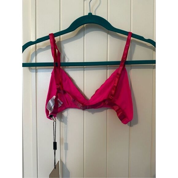 NWT One Teaspoon Revolve Fallen Angel Hot Pink Lace Bra Women Size 8 OT9831 - Picture 9 of 13